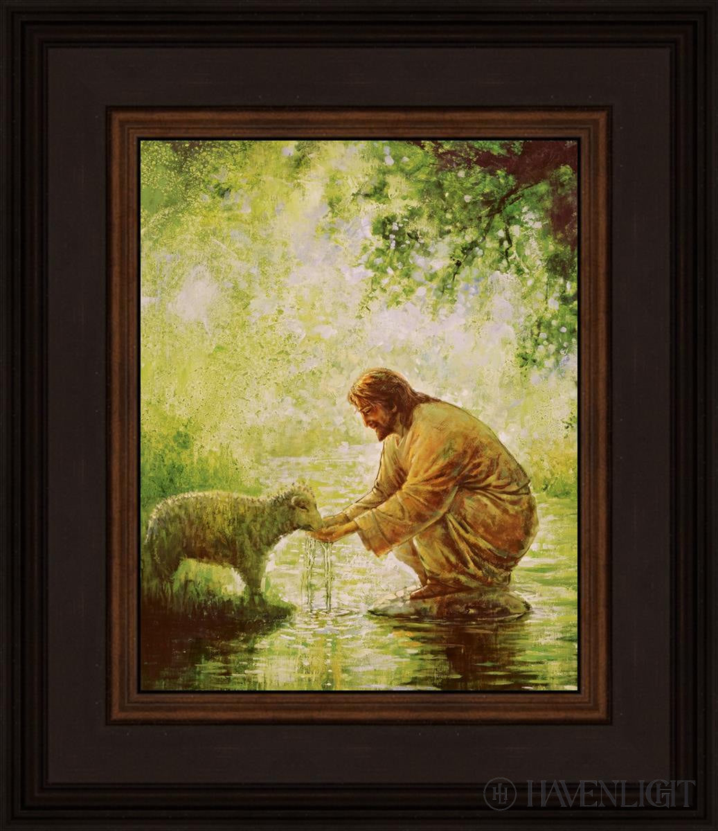 Gentle Shepherd Open Edition Print / 8 X 10 Brown 12 3/4 14 Art