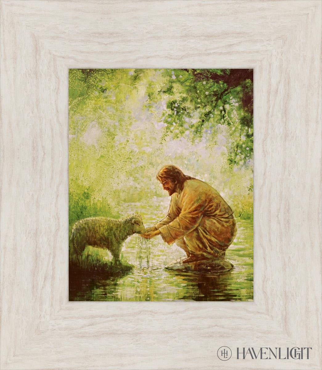 Gentle Shepherd Open Edition Print / 8 X 10 Ivory 13 1/2 15 Art