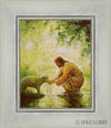 Gentle Shepherd Open Edition Print / 8 X 10 Silver 12 1/4 14 Art