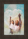 God Is Love Open Edition Canvas / 20 X 30 Bronze Frame 27 3/4 37 Art