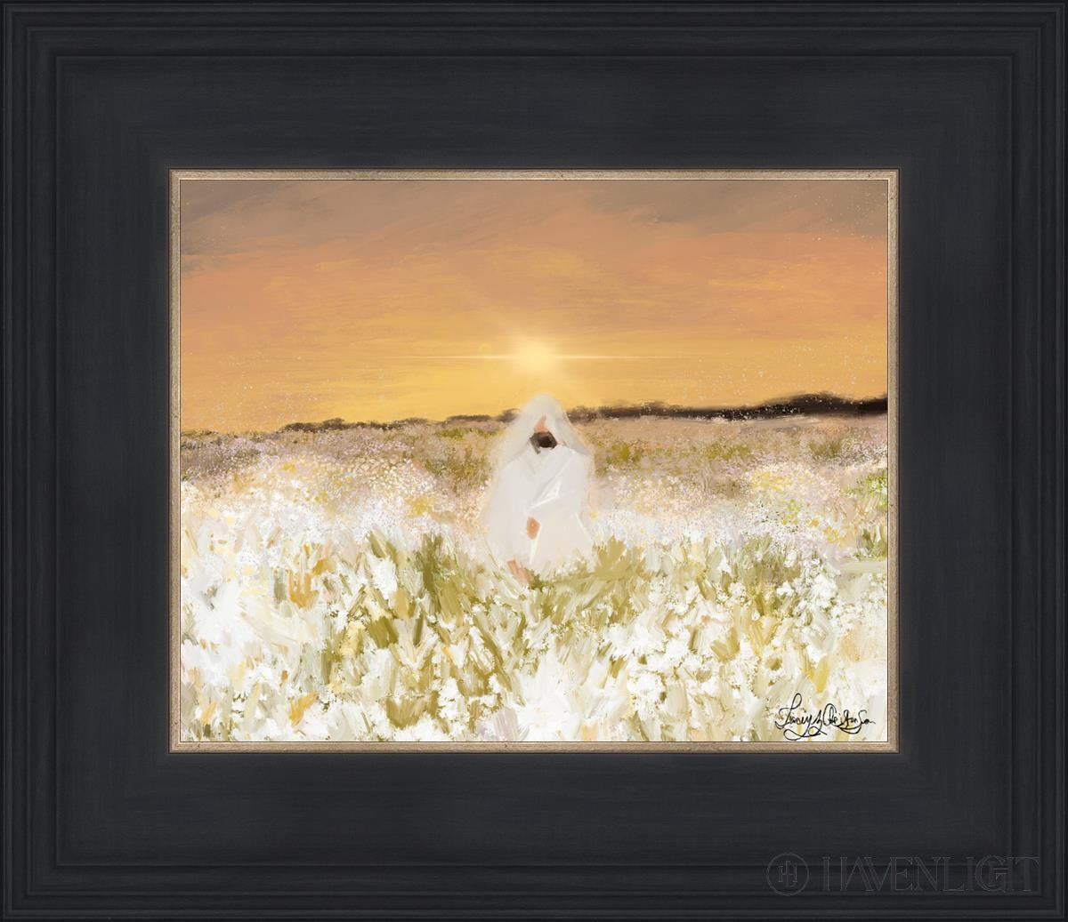 He Has Come Open Edition Print / 10 X 8 Black 14 3/4 12 Art