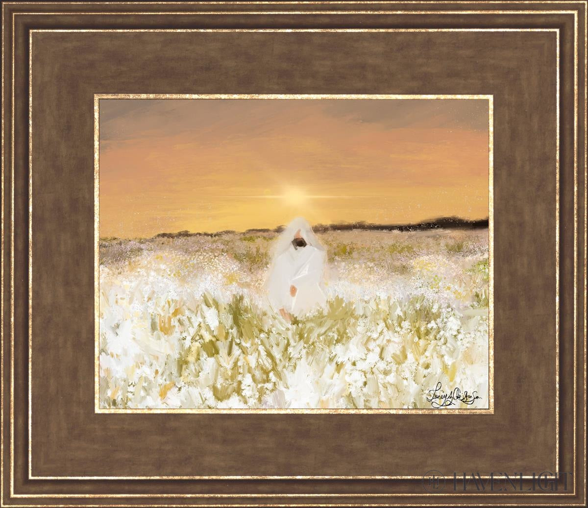 He Has Come Open Edition Print / 10 X 8 Gold 14 3/4 12 Art