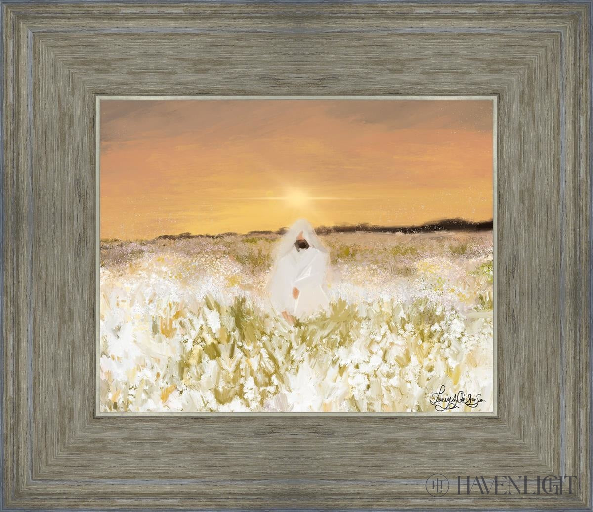 He Has Come Open Edition Print / 10 X 8 Gray 14 3/4 12 Art