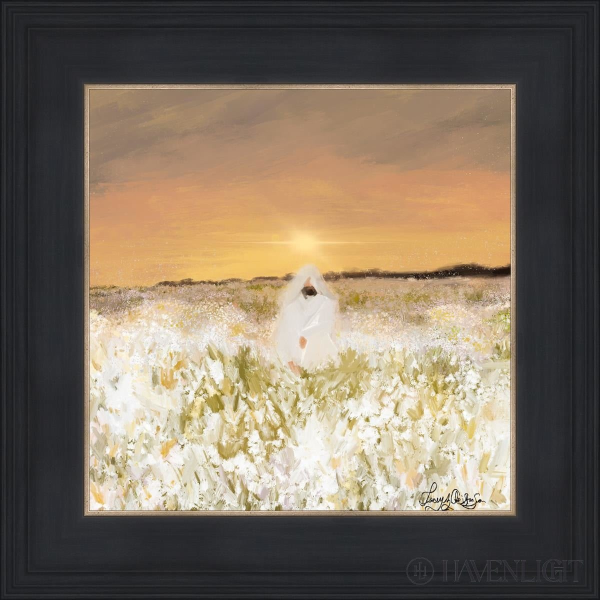 He Has Come Open Edition Print / 12 X Black 16 3/4 Art