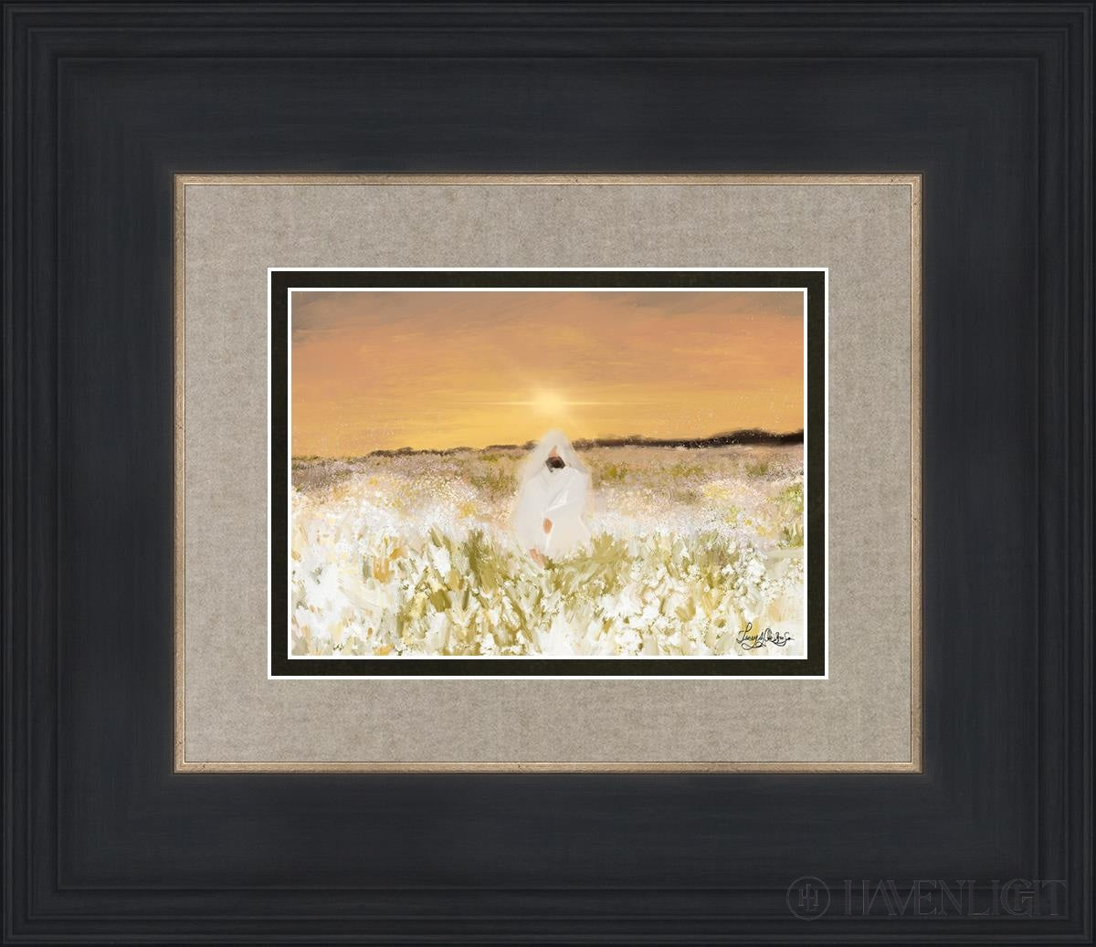 He Has Come Open Edition Print / 7 X 5 Black 14 3/4 12 Art