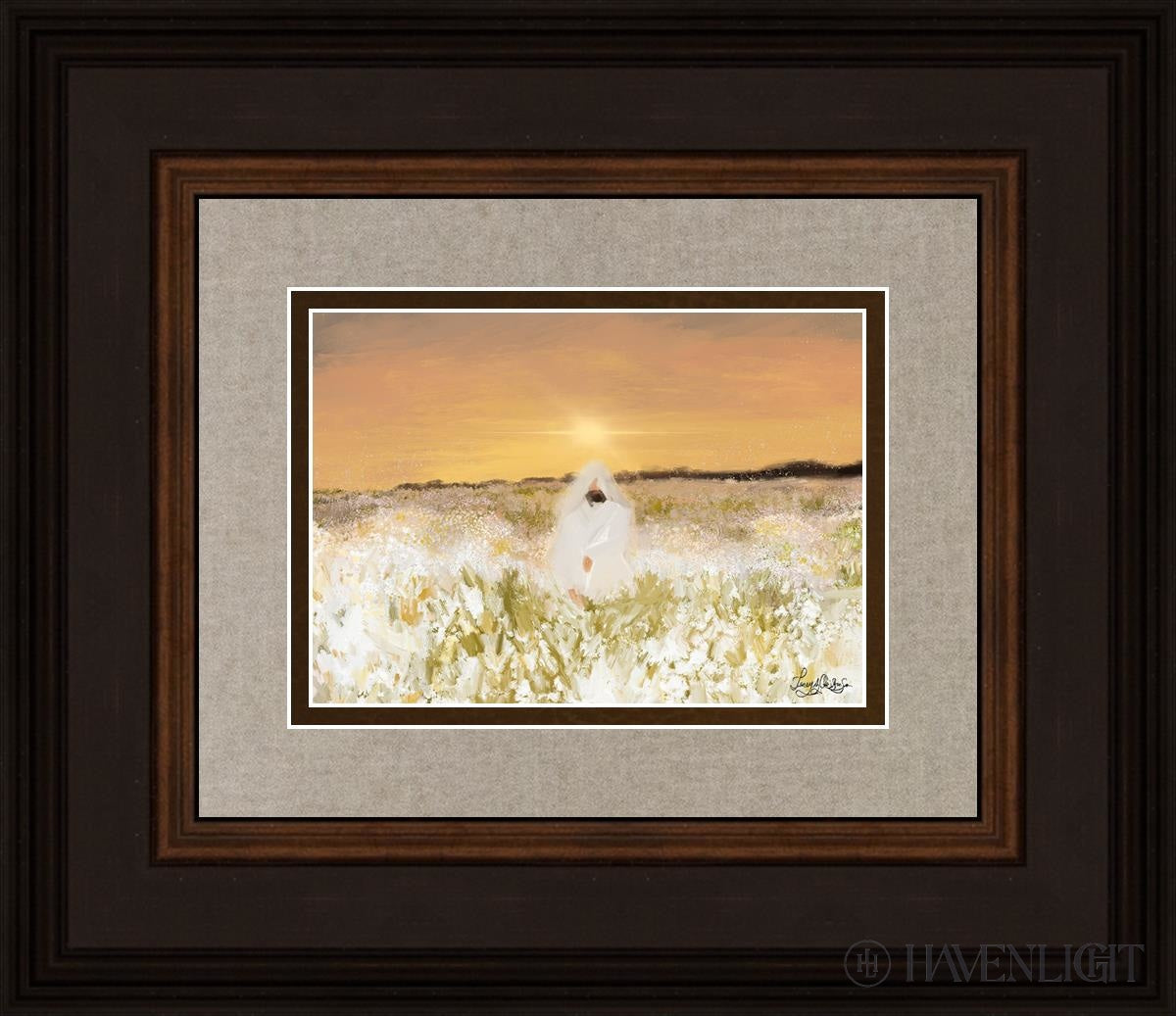 He Has Come Open Edition Print / 7 X 5 Brown 14 3/4 12 Art