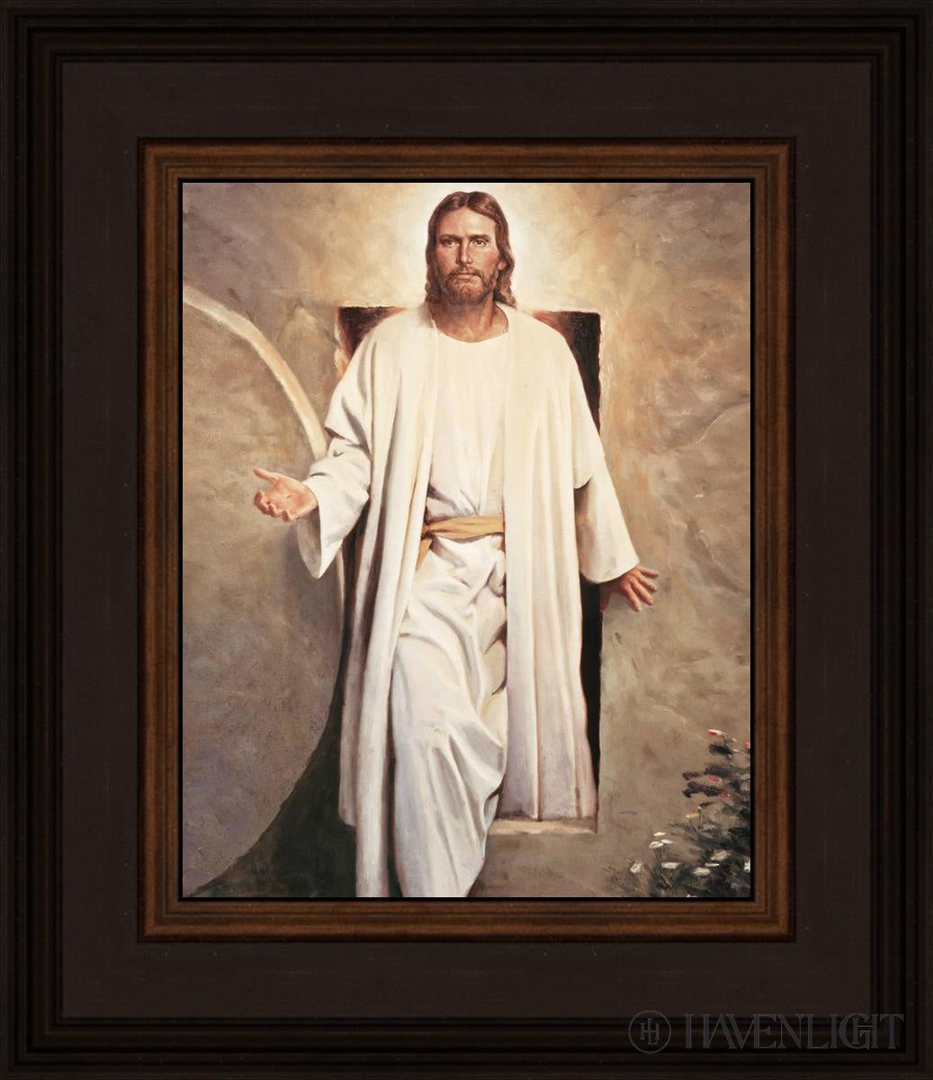 He Is Risen Vintage Open Edition Print / 8 X 10 Brown 12 3/4 14 Art