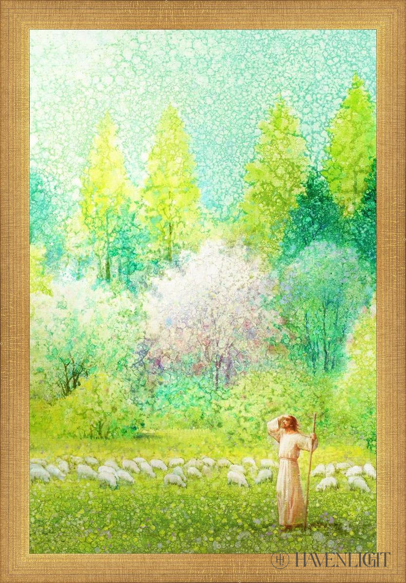 He Shall Find What Is Lost Open Edition Canvas / 12 X 18 Matte Gold 13 3/4 19 Art