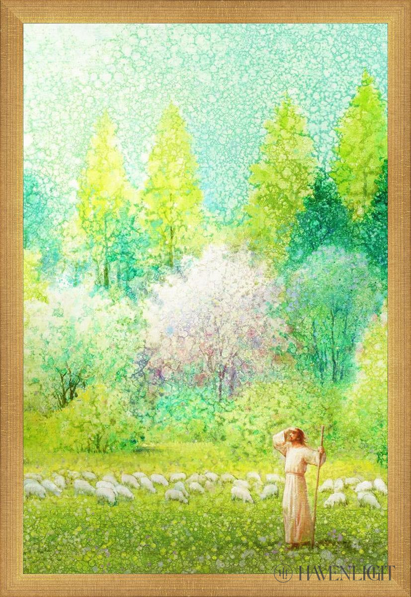 He Shall Find What Is Lost Open Edition Canvas / 16 X 24 Matte Gold 17 3/4 25 Art