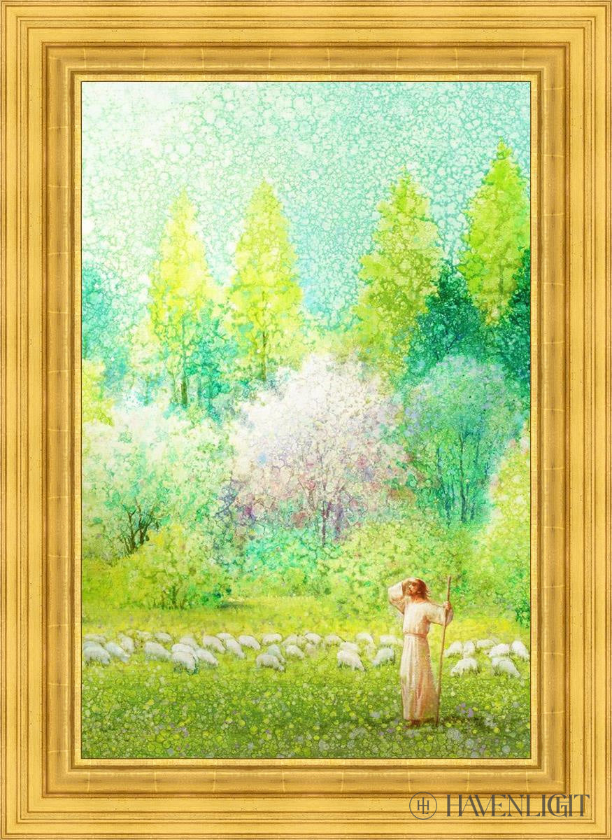He Shall Find What Is Lost Open Edition Canvas / 24 X 36 22K Gold Leaf 32 3/8 44 Art