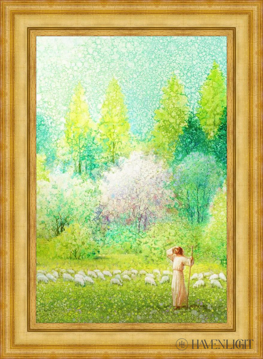 He Shall Find What Is Lost Open Edition Canvas / 24 X 36 Colonial Gold Metal Leaf 32 3/4 44 Art