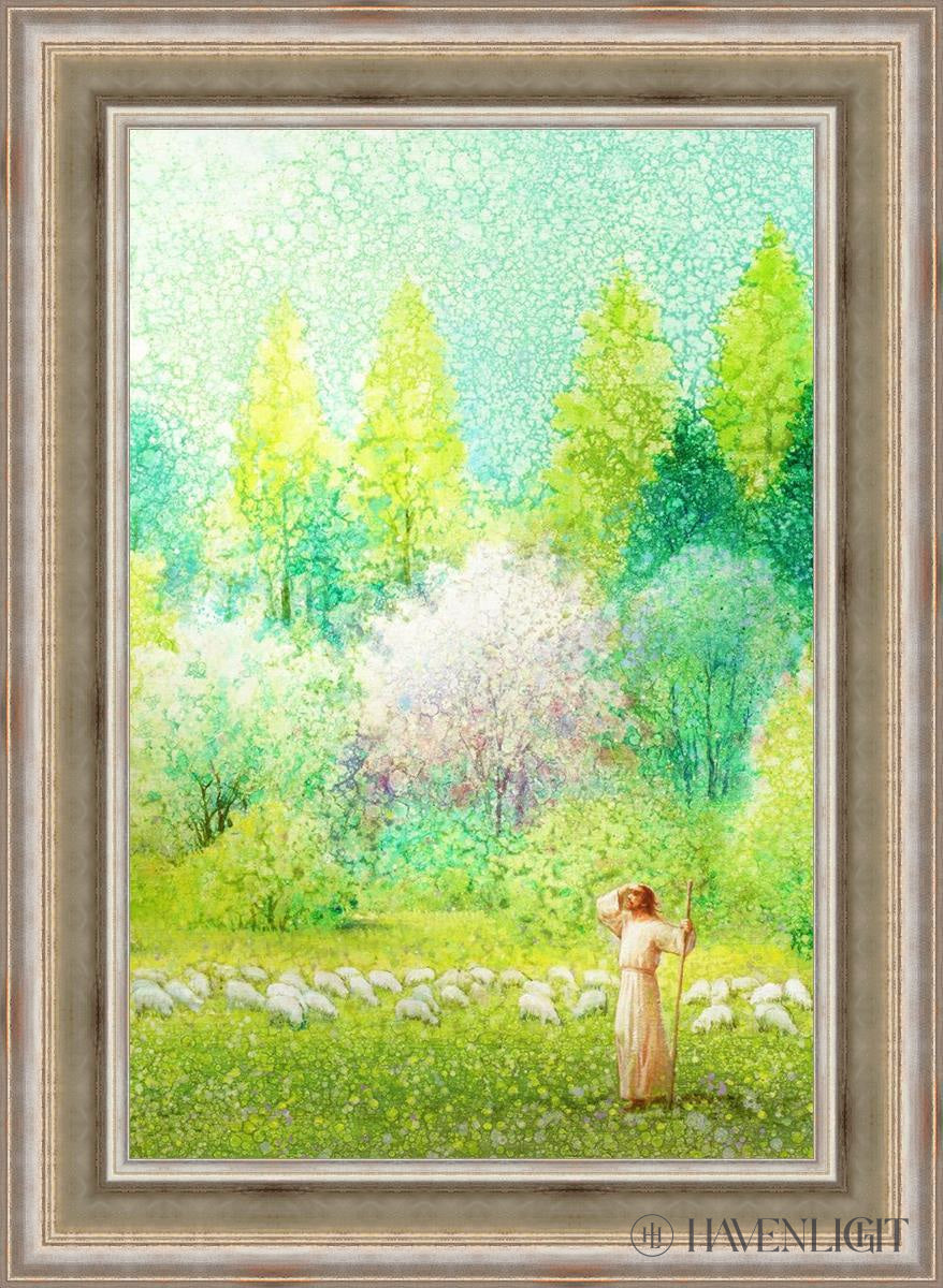 He Shall Find What Is Lost Open Edition Canvas / 24 X 36 Colonial Silver Metal Leaf 32 3/4 44 Art