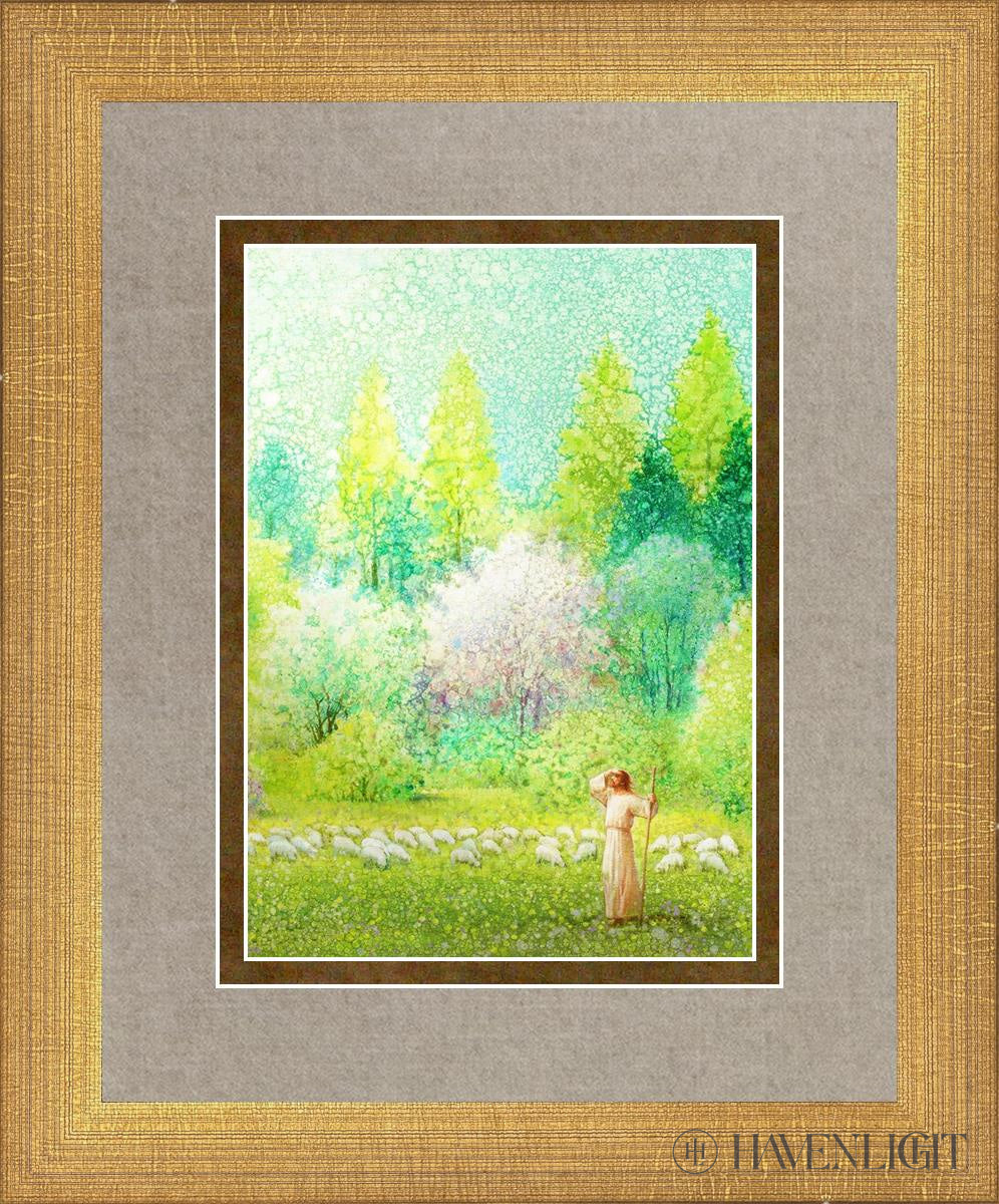 He Shall Find What Is Lost Open Edition Print / 5 X 7 Matte Gold 9 3/4 11 Art