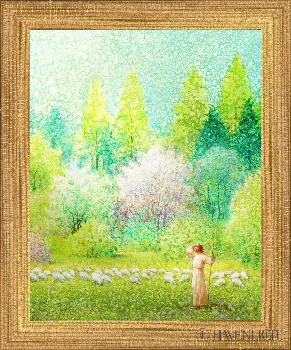He Shall Find What Is Lost Open Edition Print / 8 X 10 Matte Gold 9 3/4 11 Art