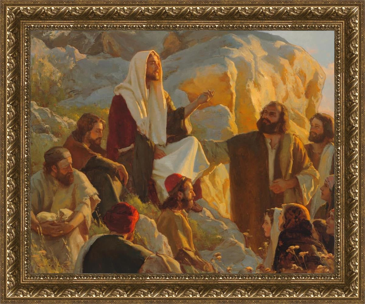Hear Him Open Edition Canvas / 30 X 24 Gold 35 3/4 29 Art