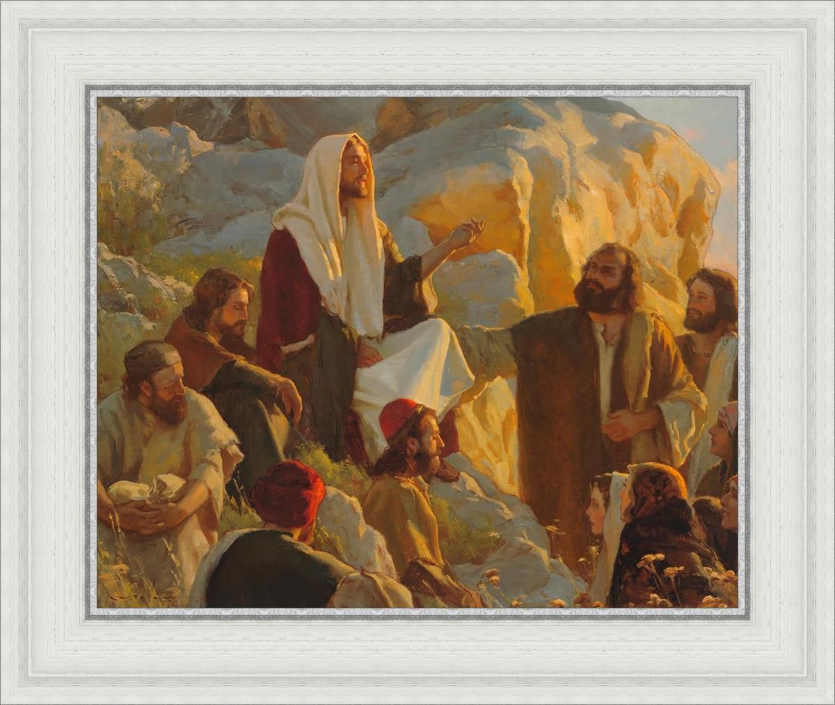 Hear Him Open Edition Print / 20 X 16 White 25 3/4 21 Art