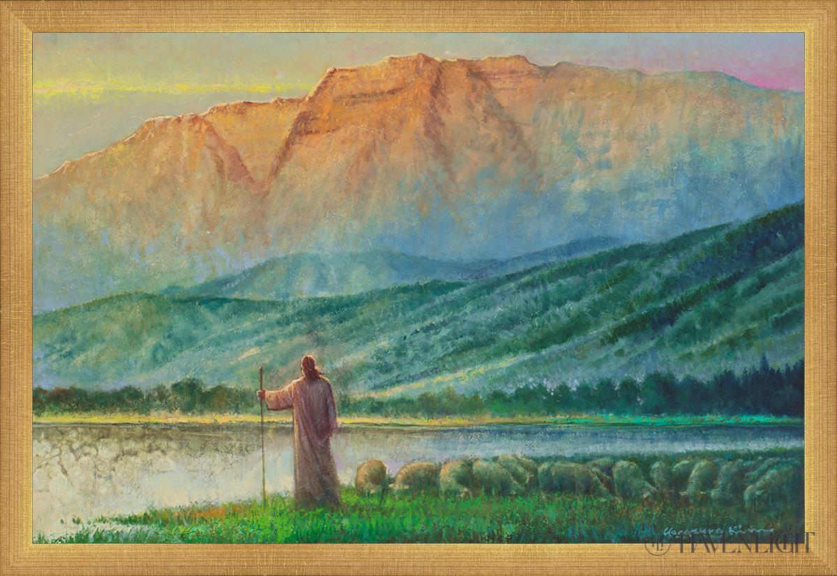 Heaven And Earth Open Edition Canvas / 24 X 16 Matte Gold 25 3/4 17 Art