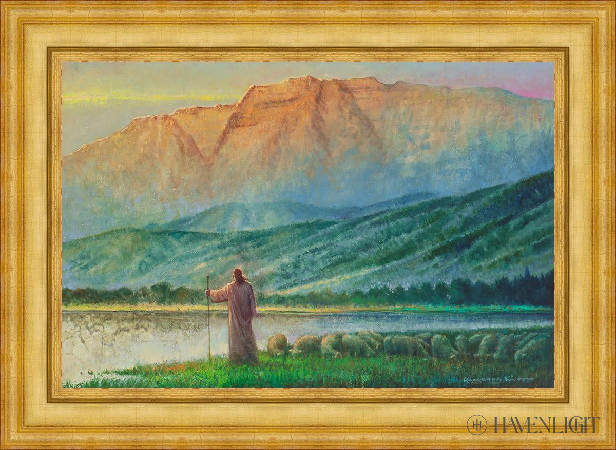 Heaven And Earth Open Edition Canvas / 36 X 24 Colonial Gold Metal Leaf 44 3/4 32 Art