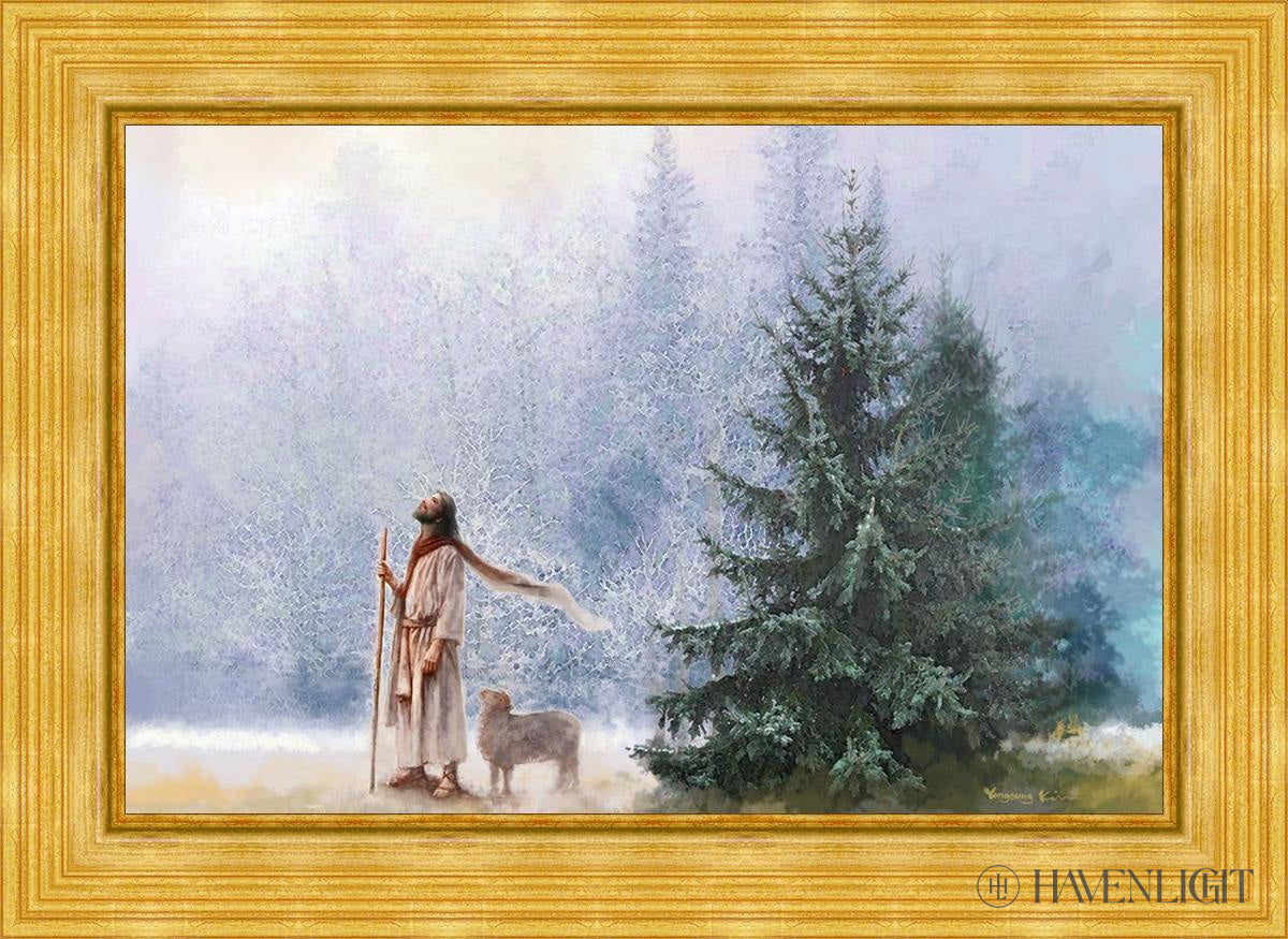 Heavenward Open Edition Canvas / 36 X 24 Gold Metal Leaf 44 3/8 32 Art