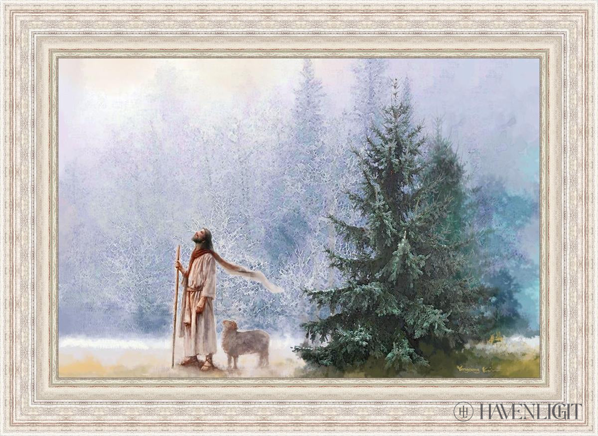 Heavenward Open Edition Canvas / 36 X 24 Silver Metal Leaf 44 3/8 32 Art