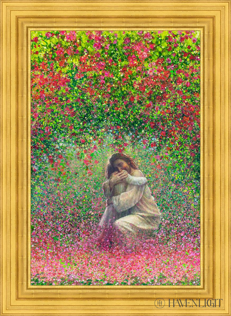Here In My Arms Open Edition Canvas / 24 X 36 22K Gold Leaf 32 3/8 44 Art