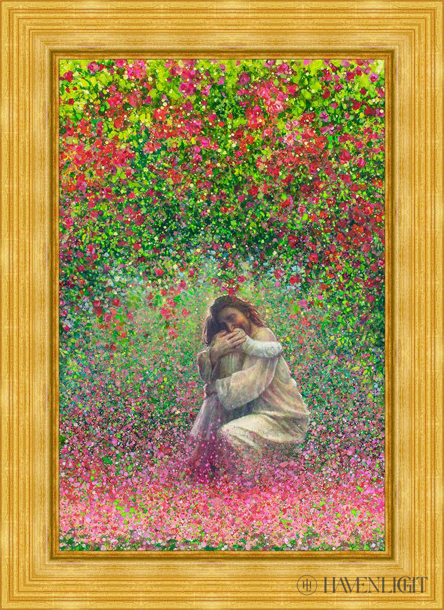 Here In My Arms Open Edition Canvas / 24 X 36 Gold Metal Leaf 32 3/8 44 Art