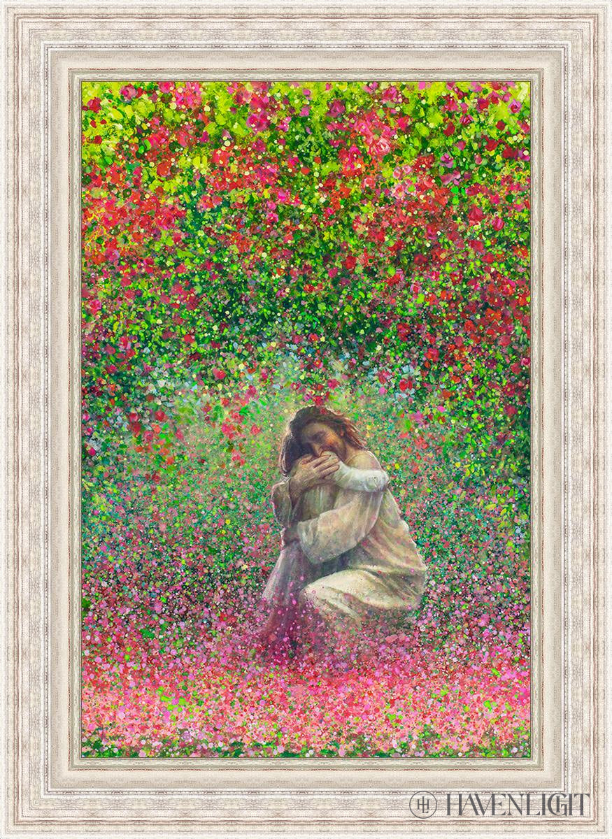 Here In My Arms Open Edition Canvas / 24 X 36 Silver Metal Leaf 32 3/8 44 Art