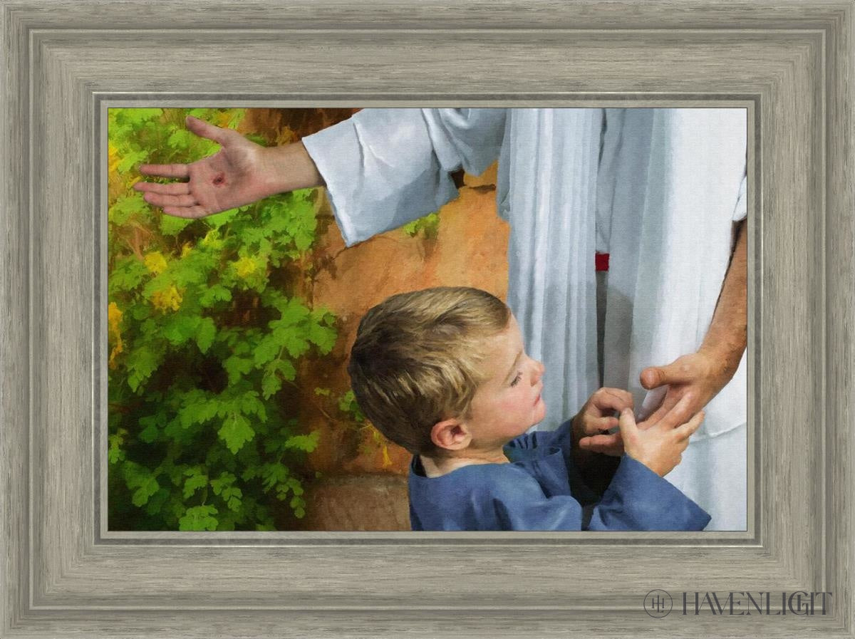 His Hands Open Edition Canvas / 18 X 12 Gray 23 3/4 17 Art