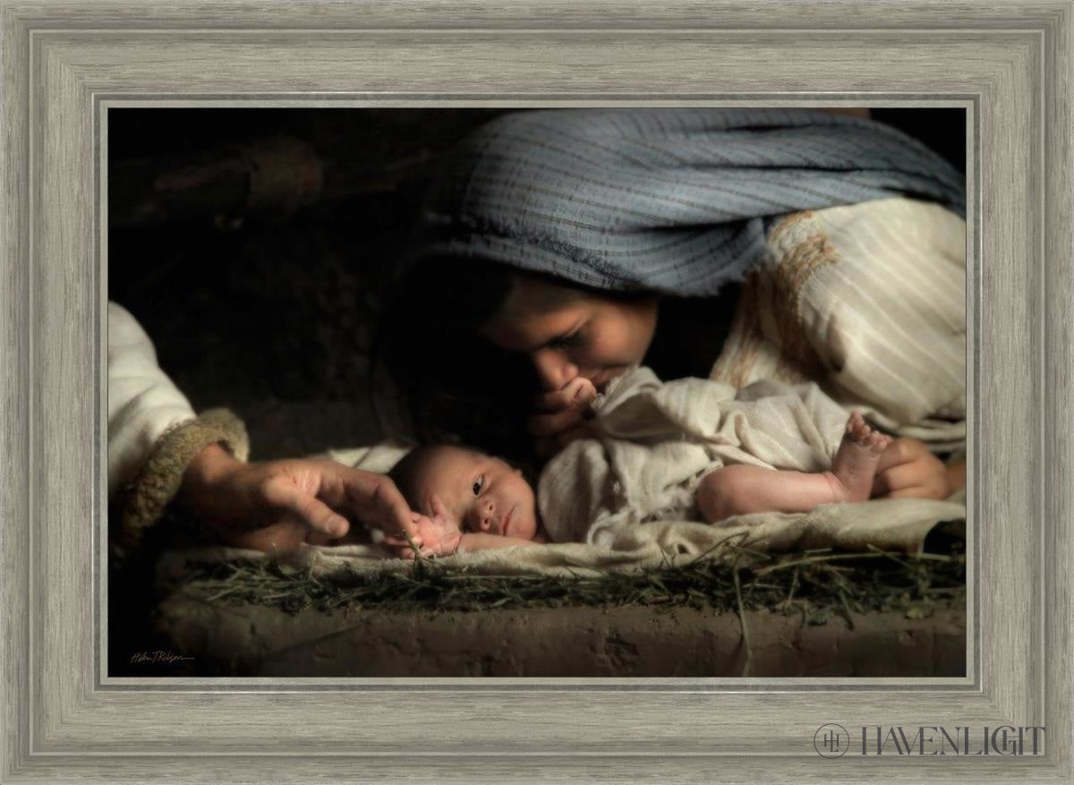 His Hands Open Edition Canvas / 24 X 16 Gray 29 3/4 21 Art