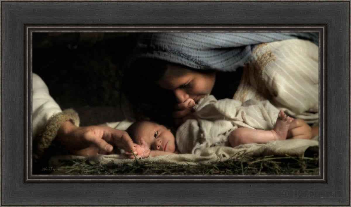 His Hands Open Edition Canvas / 30 X 15 Black 36 1/2 21 Art