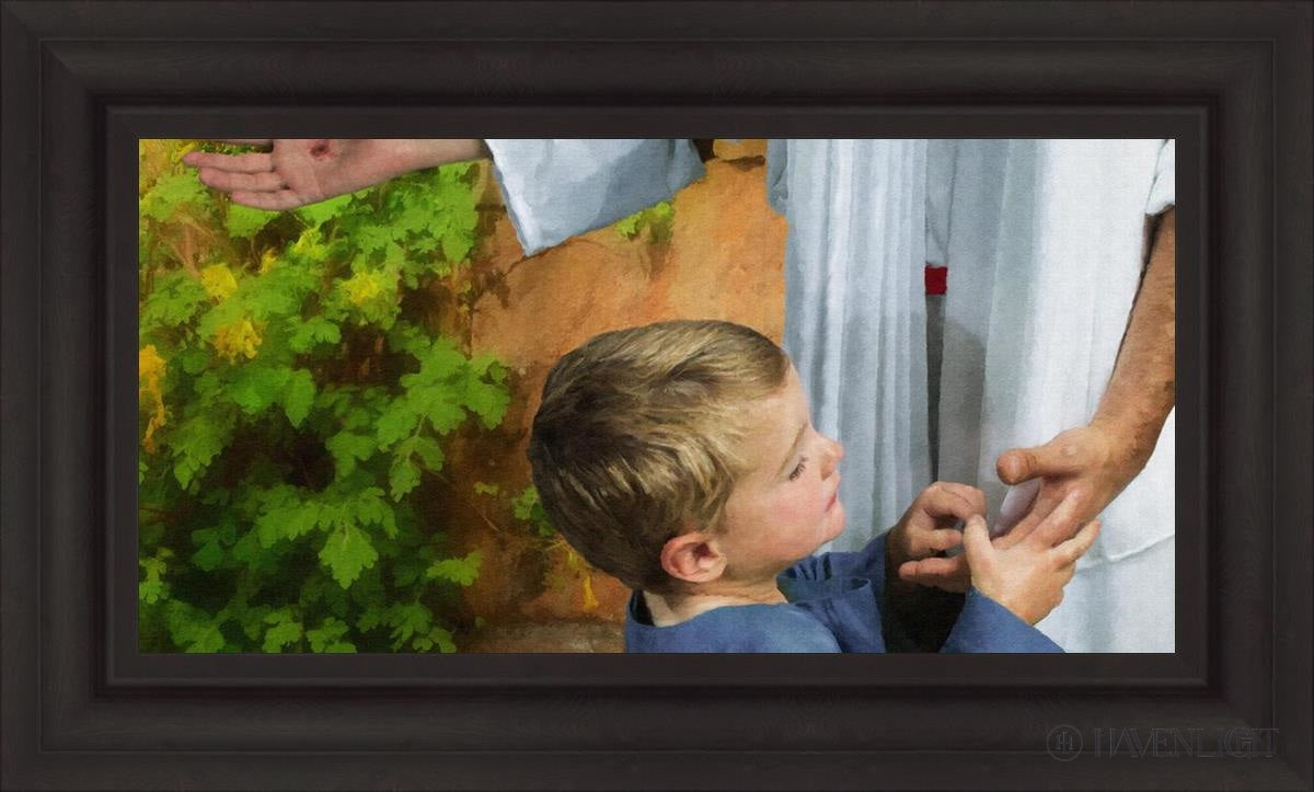 His Hands Open Edition Canvas / 30 X 15 Brown 37 3/4 22 Art