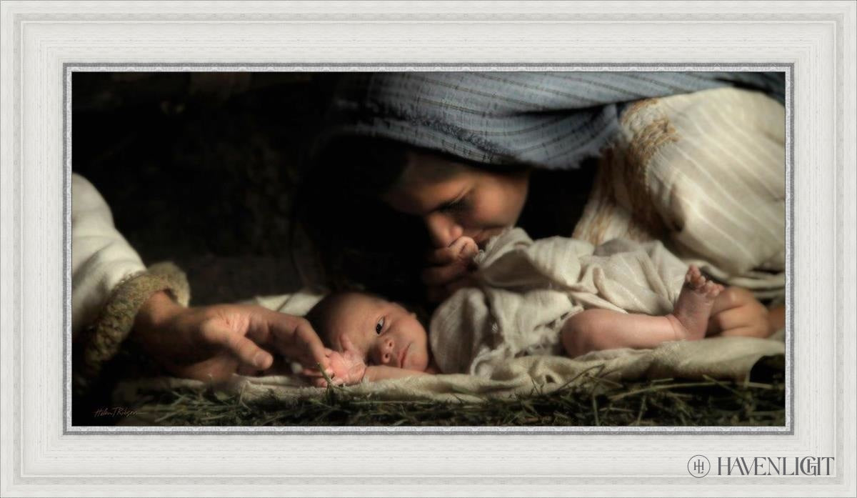 His Hands Open Edition Canvas / 30 X 15 White 35 3/4 20 Art