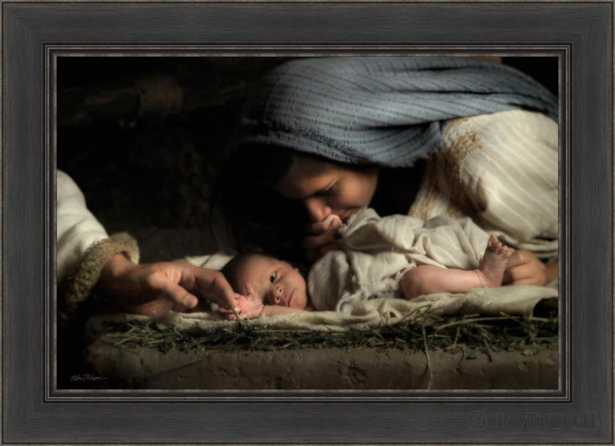 His Hands Open Edition Canvas / 30 X 20 Black 36 1/2 26 Art