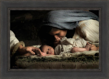 His Hands Open Edition Canvas / 30 X 20 Black 36 1/2 26 Art