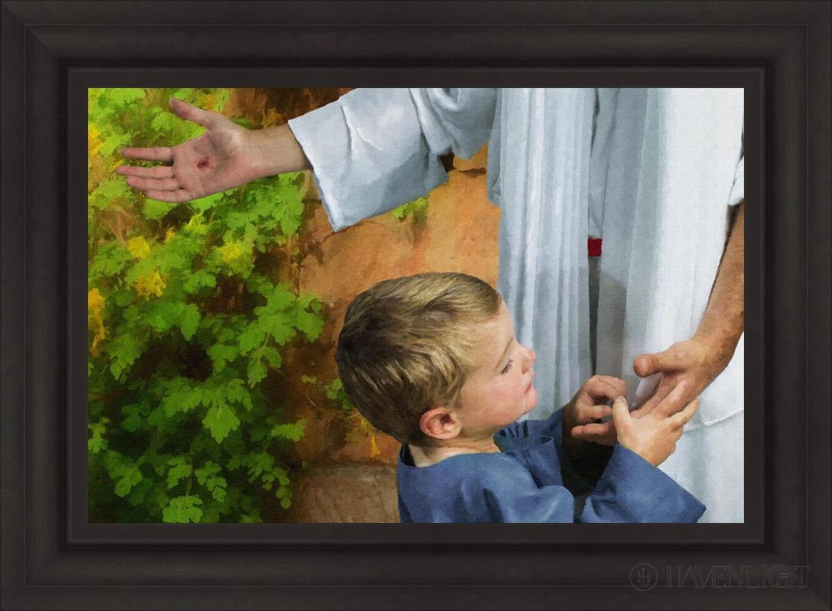 His Hands Open Edition Canvas / 30 X 20 Brown 37 3/4 27 Art