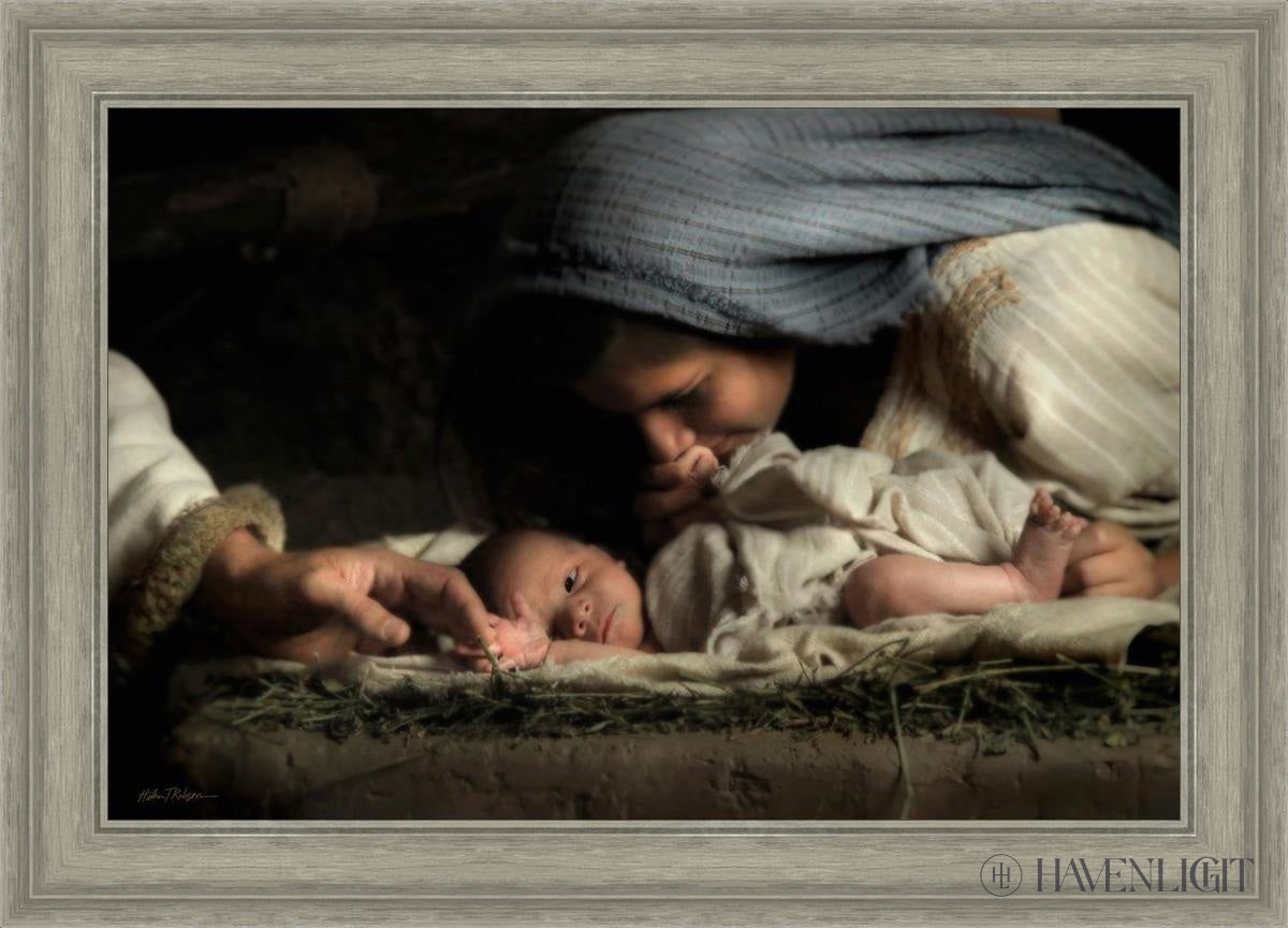 His Hands Open Edition Canvas / 30 X 20 Gray 35 3/4 25 Art