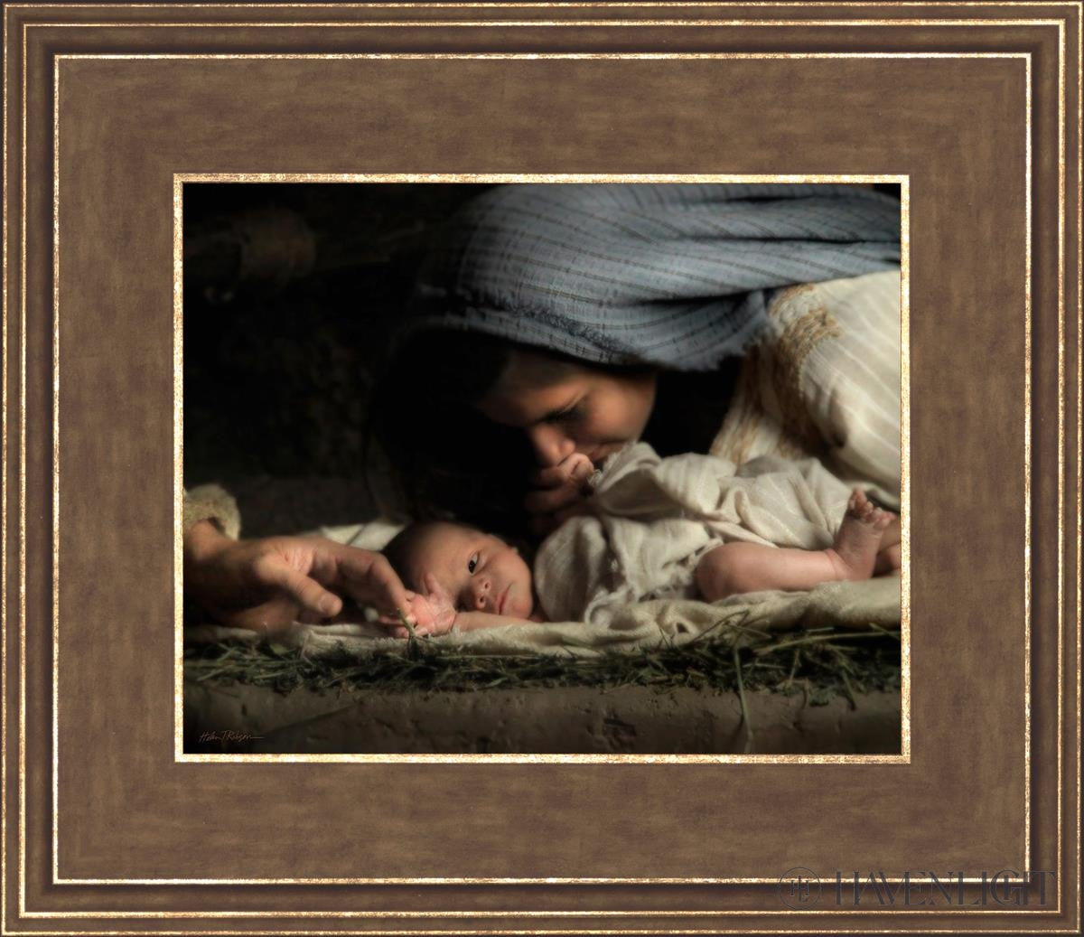 His Hands Open Edition Print / 10 X 8 Gold 14 3/4 12 Art