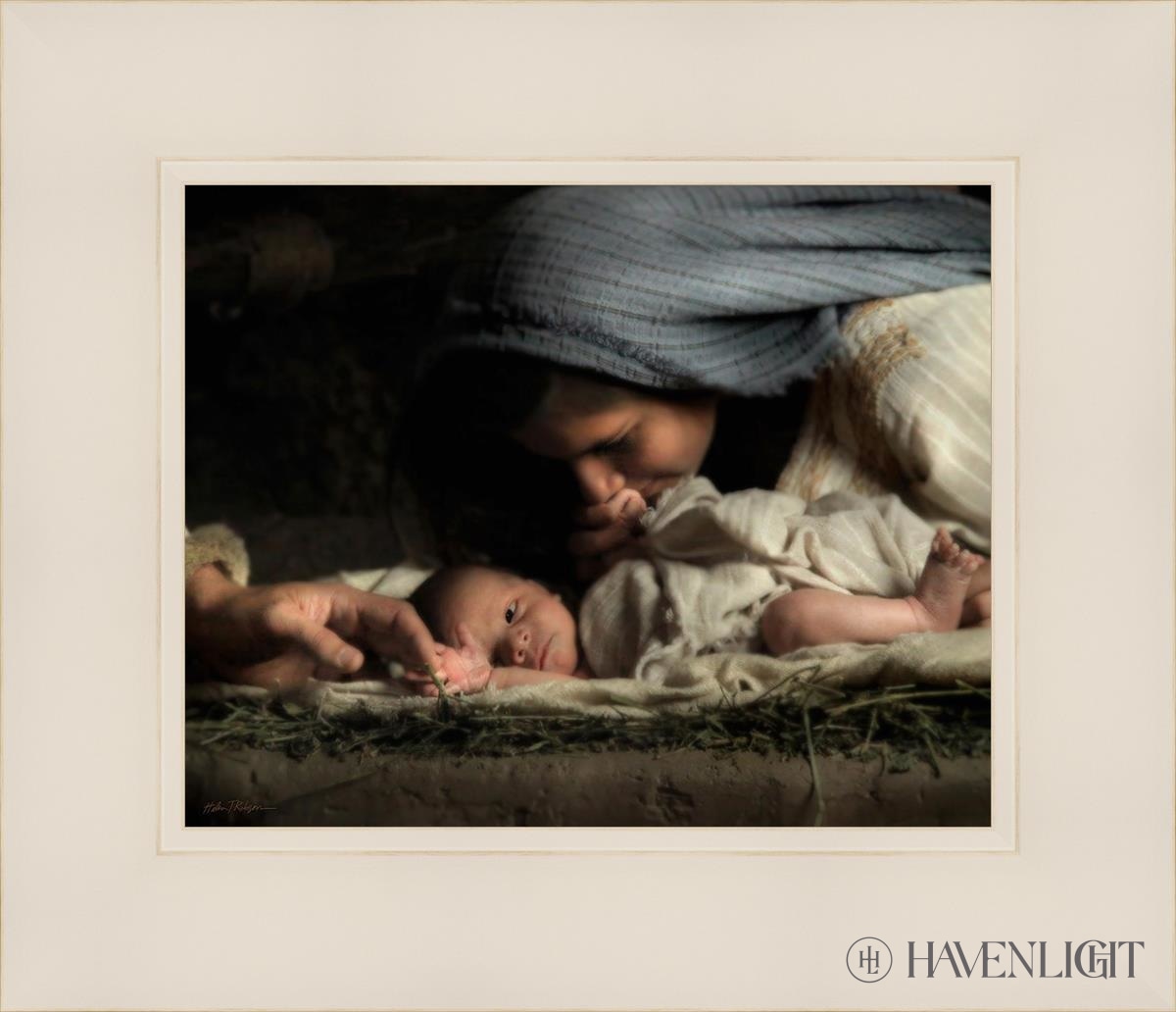 His Hands Open Edition Print / 10 X 8 White 14 1/4 12 Art