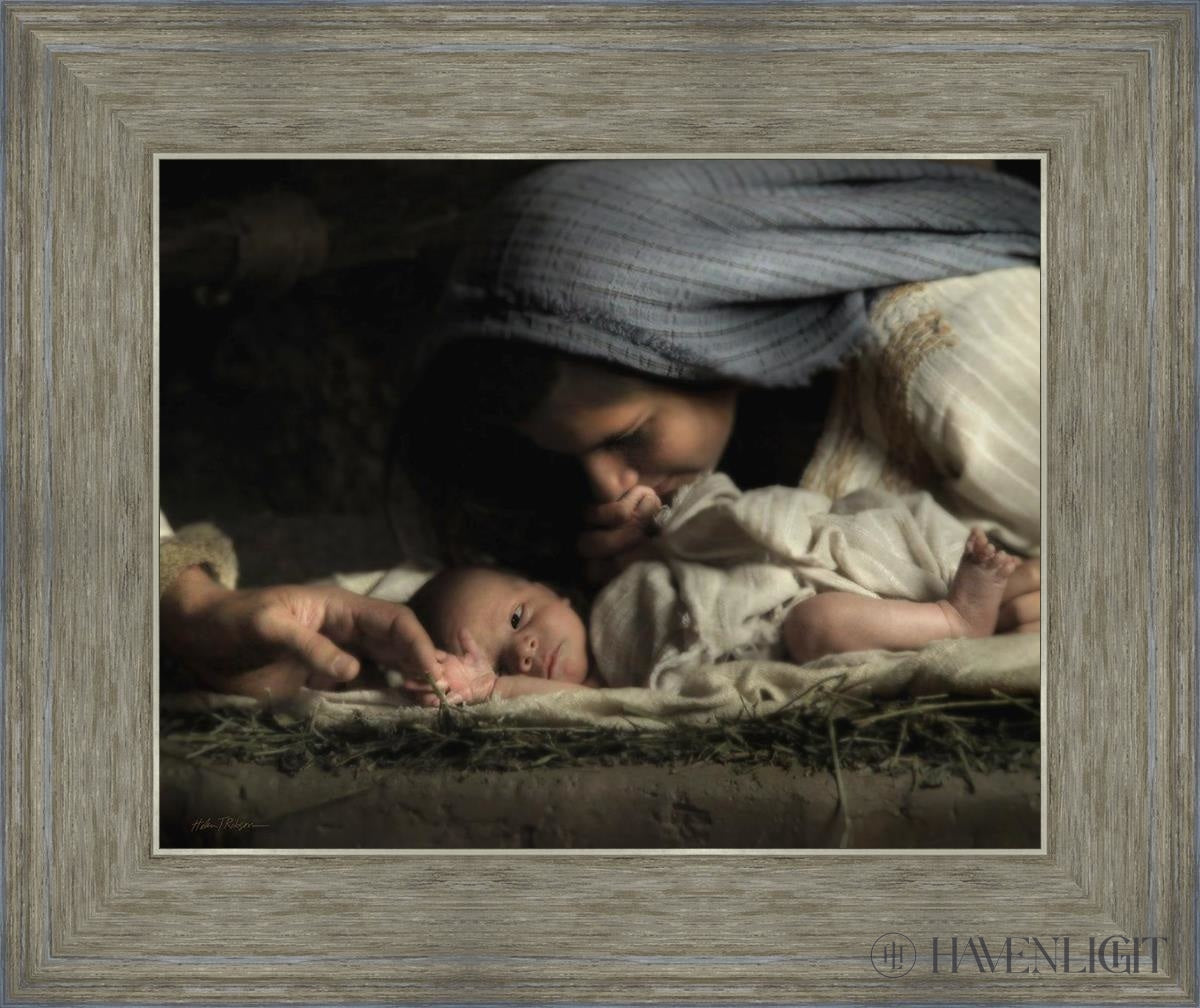 His Hands Open Edition Print / 14 X 11 Gray 18 3/4 15 Art