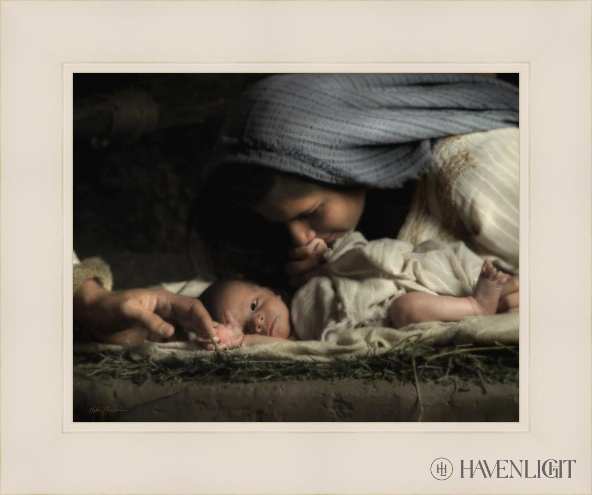 His Hands Open Edition Print / 14 X 11 White 18 1/4 15 Art