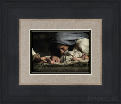 His Hands Open Edition Print / 7 X 5 Black 14 3/4 12 Art