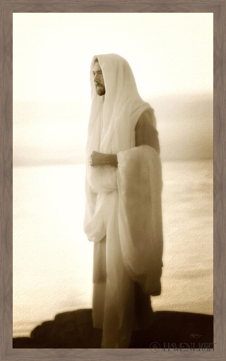 I Am Large Art Open Edition Canvas / 36 X 60 Light Brown Wood Grain 40 1/4 64
