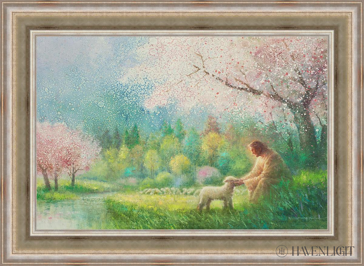I Know Thy Name Open Edition Canvas / 36 X 24 Colonial Silver Metal Leaf 44 3/4 32 Art