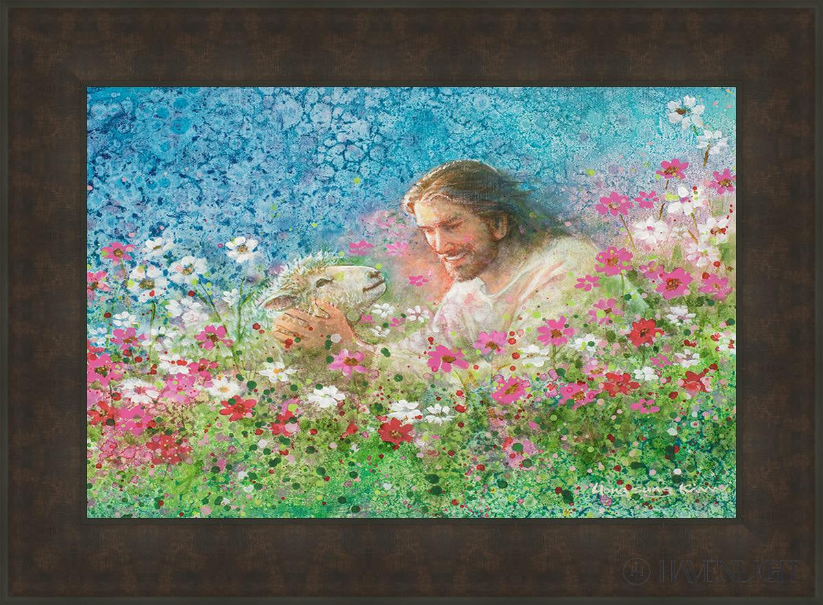 I Will Never Forsake Thee Open Edition Canvas / 30 X 20 Bronze Frame 37 3/4 27 Art