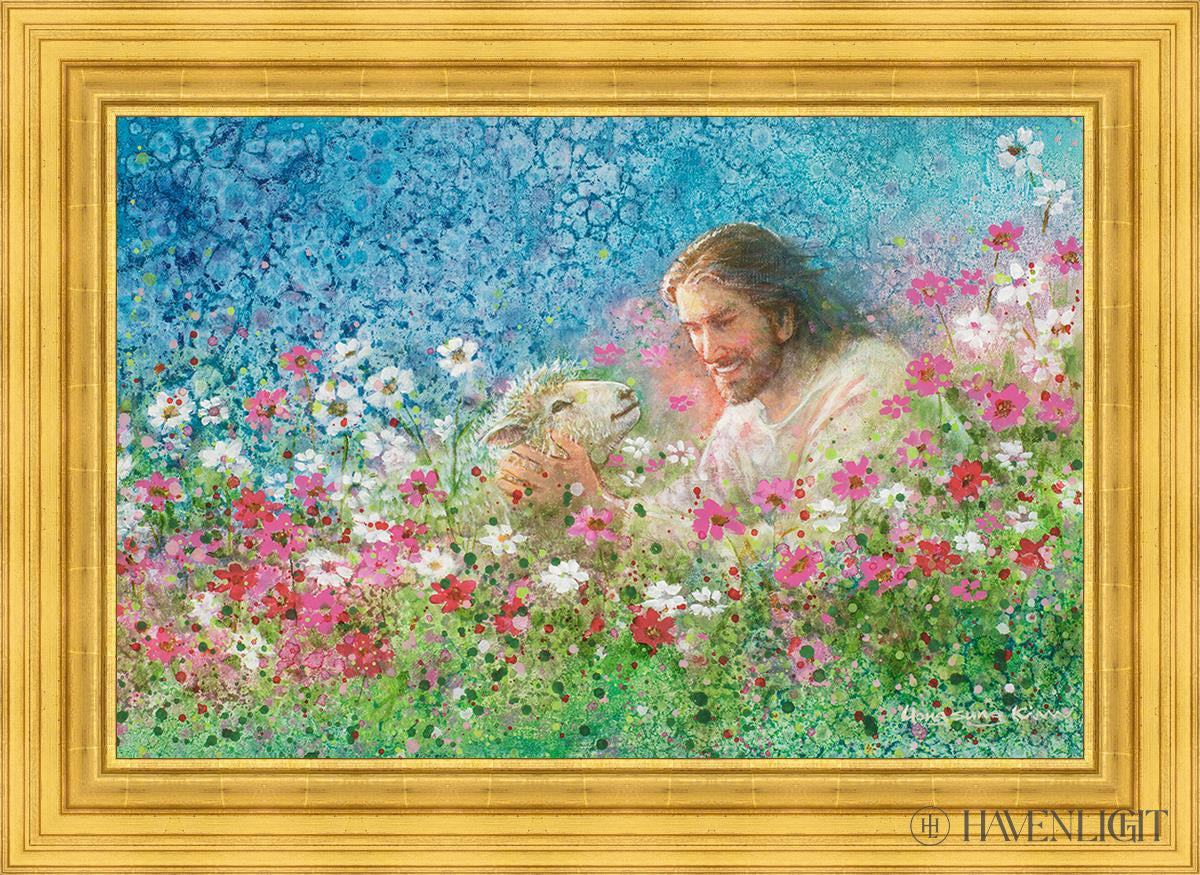 I Will Never Forsake Thee Open Edition Canvas / 36 X 24 22K Gold Leaf 44 3/8 32 Art