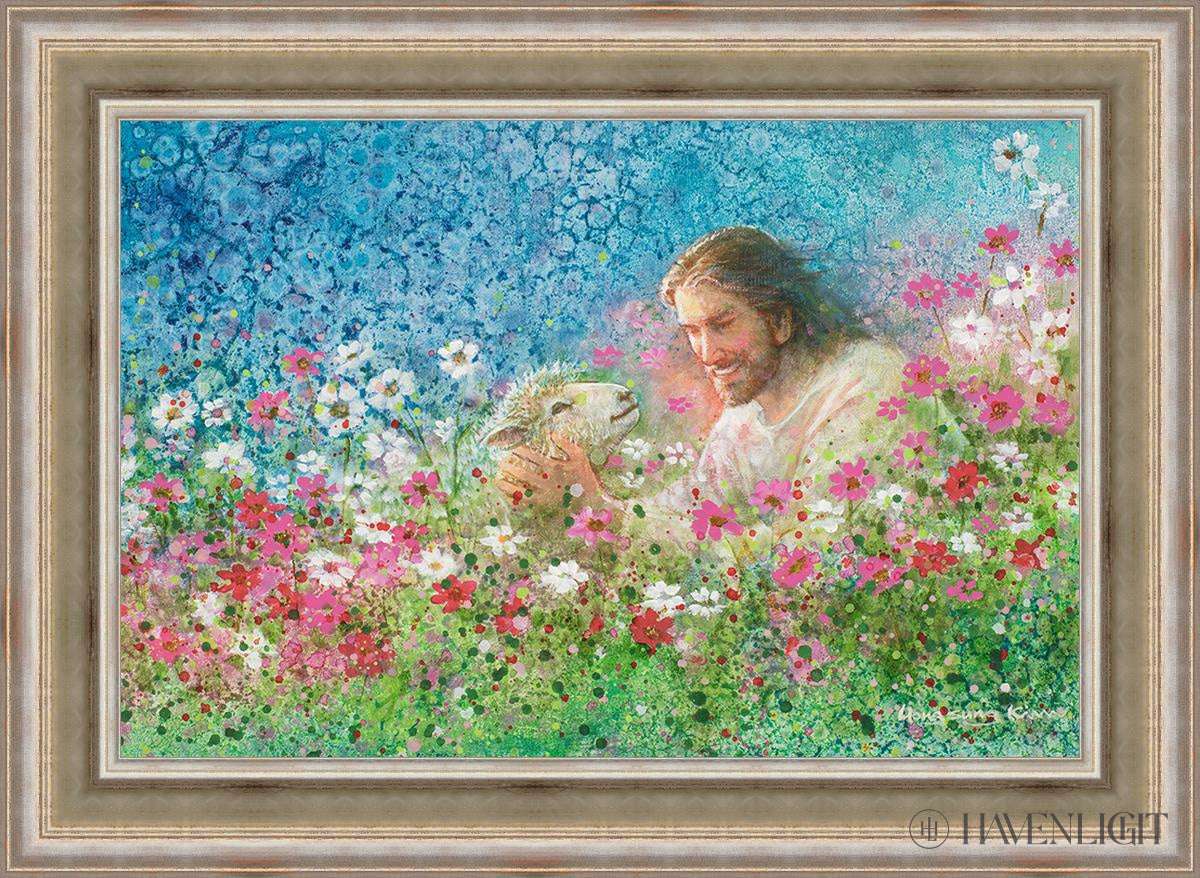 I Will Never Forsake Thee Open Edition Canvas / 36 X 24 Colonial Silver Metal Leaf 44 3/4 32 Art