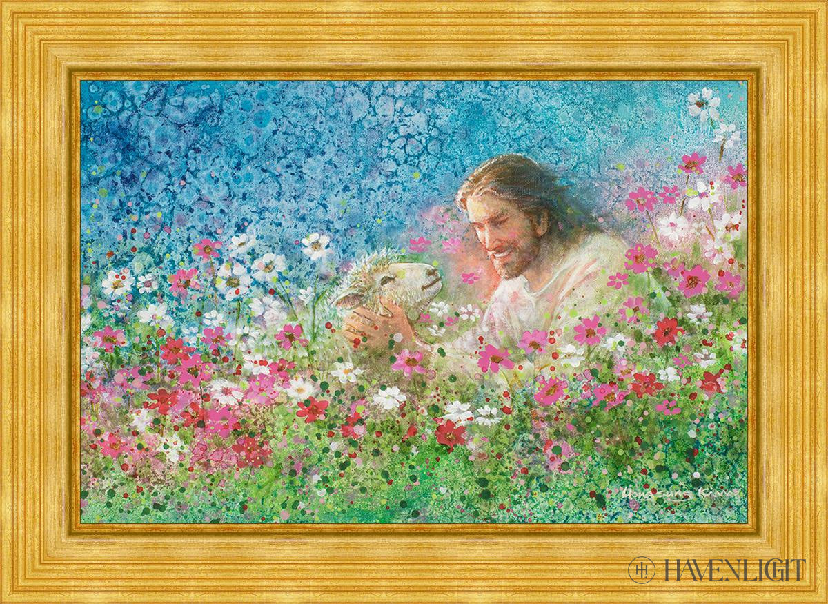 I Will Never Forsake Thee Open Edition Canvas / 36 X 24 Gold Metal Leaf 44 3/8 32 Art