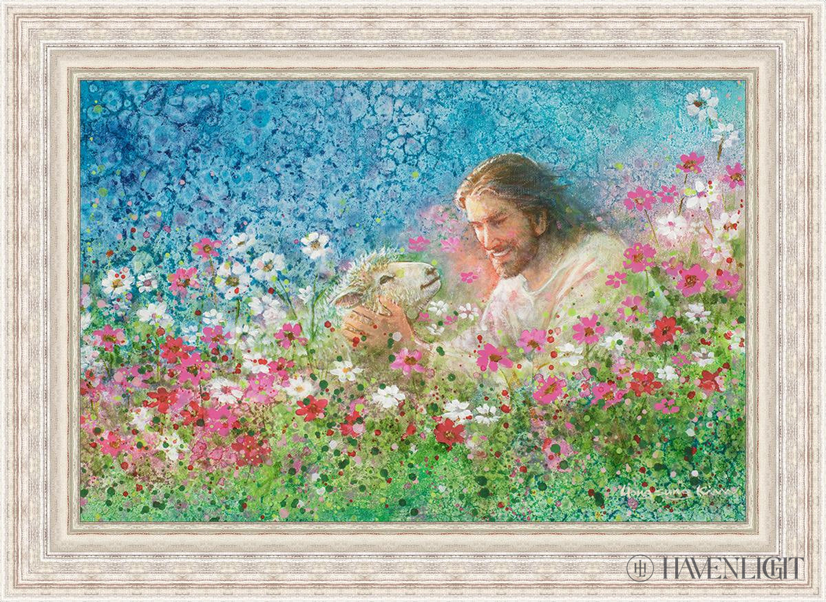 I Will Never Forsake Thee Open Edition Canvas / 36 X 24 Silver Metal Leaf 44 3/8 32 Art