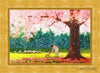 In Green Pastures Open Edition Canvas / 36 X 24 Gold Metal Leaf 44 3/8 32 Art