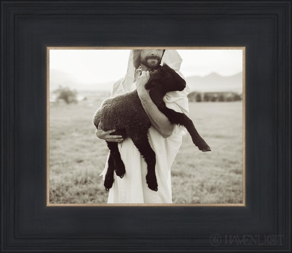 In His Hands Open Edition Print / 10 X 8 Black 14 3/4 12 Art